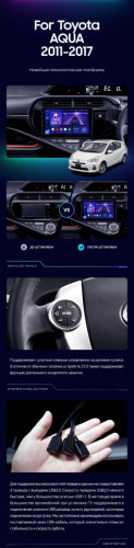 Штатная магнитола Teyes CC3 4/64 Toyota Aqua (2011-2017)