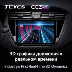 Штатная магнитола Teyes CC3 2K 360 6/128 Hyundai i20 2 GB (2014-2018)