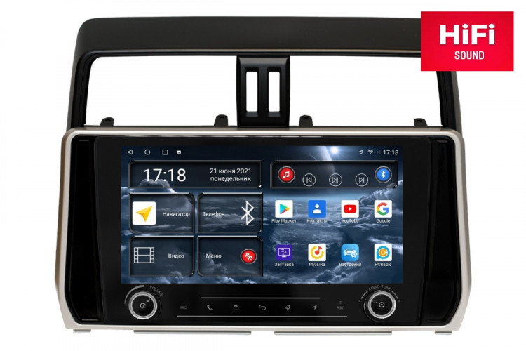 Штатная магнитола Redpower K75365 Toyota Land Cruiser Prado 150 (09.2017-н.в.)
