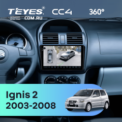 Штатная магнитола Teyes CC4 360 6/64 Suzuki Ignis 2 (2003-2008)