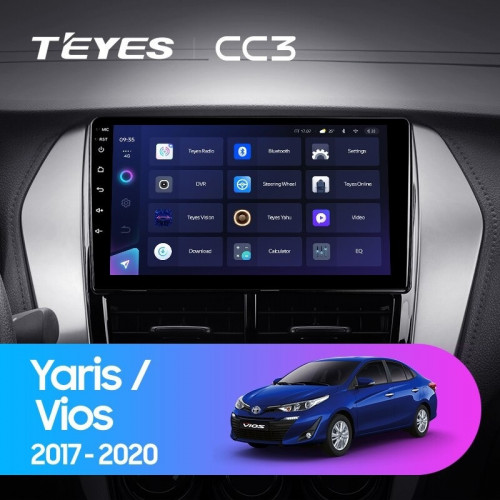 Штатная магнитола Teyes CC3 6/128 Toyota Yaris (2017-2020) F2