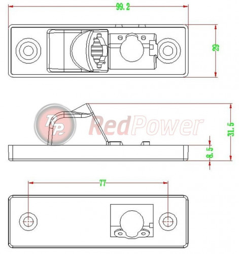Камера заднего вида Redpower Premium CHV063 Chevrolet Aveo (02+), Cruze (08+) седан, Captiva (06+), Epica (06-12), Lacceti (02+)