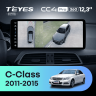 Штатная магнитола Teyes CC4 Pro 12.3" 360 12/256 Mercedes-Benz C-Class W204 C204 S204 (NTG 4.5) (2011-2015) Universal
