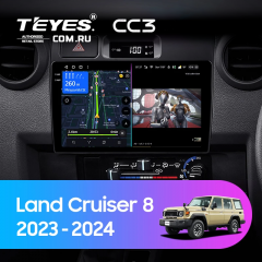 Штатная магнитола Teyes CC3 4/64 Toyota Land Cruiser 8 J70 70 (2023-2024)