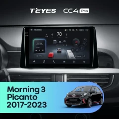 Штатная магнитола Teyes CC4 Pro 8/128 Kia Picanto (2017-2020) Тип-B