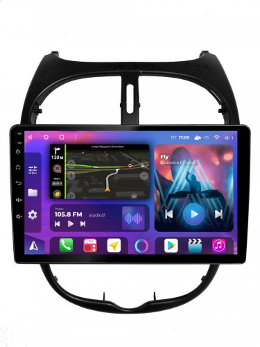 Штатная магнитола FarCar HL778M Peugeot 206 1998-2012