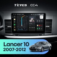 Штатная магнитола Teyes CC4 8/128 Mitsubishi Lancer 10 CY (2007-2012) Тип-B