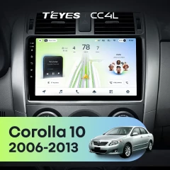 Штатная магнитола Teyes CC4L 6/64 Toyota Corolla 10 E140 E150 (2006-2013) Тип-B