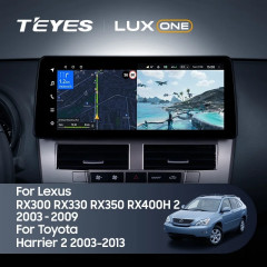 Штатная магнитола Teyes LUX ONE 4/32 Toyota Harrier XU30 (2003-2013) Тип-A