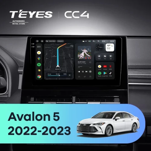 Штатная магнитола Teyes CC4 6/64 Toyota Avalon V XX50 (2022-2023)