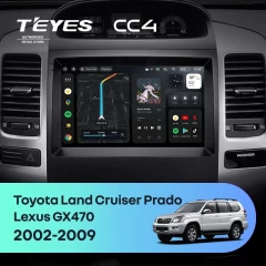 Штатная магнитола Teyes CC4 6/64 Toyota Land Cruiser Prado 120 (2002-2009) F2