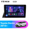 Штатная магнитола Teyes CC3 6/128 Toyota Sienta 2 XP170 (2015-2022) Правый руль