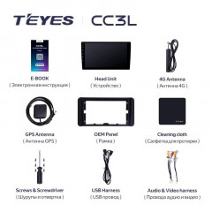 Штатная магнитола Teyes CC3L 4/32 Toyota Wigo (2022-2023) F2