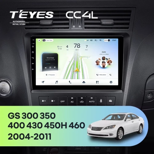 Штатная магнитола Teyes CC4L 4/64 Lexus GS300 350 400 430 450h 460 (2004-2011)