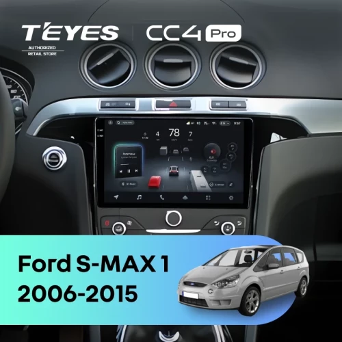 Штатная магнитола Teyes CC4 Pro 12/256 Ford S-MAX 1 (2006-2015) F3