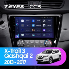 Штатная магнитола Teyes CC3 4/64 Nissan Qashqai 2 (2013-2021) F2 климат контроль Тип-C