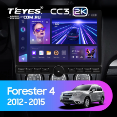 Штатная магнитола Teyes CC3 2K 6/128 Subaru Forester 4 SJ (2012-2015) Тип-A (13" с кнопками)