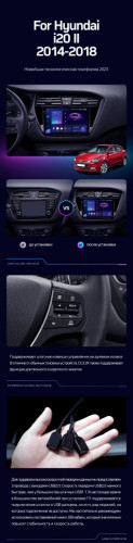 Штатная магнитола Teyes CC3 6/128 Hyundai i20 2 GB (2014-2018)