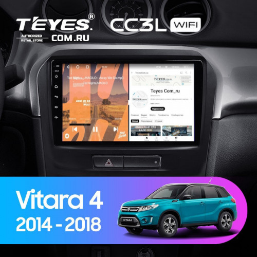 Штатная магнитола Teyes CC3L WiFi 2/32 Suzuki Vitara 2 (2014-2018)
