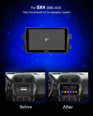 Штатная магнитола Carmedia OL-9625-N Suzuki SX4 2006+ Classic