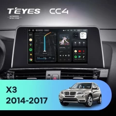 Штатная магнитола Teyes CC4 8/128 BMW X3 F25 NBT (2014-2017)