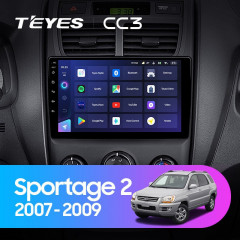 Штатная магнитола Teyes CC3 6/128 Kia Sportage 2 (2007-2009)