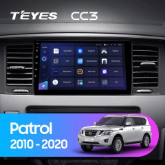 Штатная магнитола Teyes CC3 6/128 Nissan Patrol Y62 (2010-2020) F1 9"