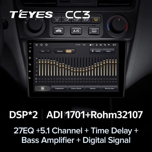 Штатная магнитола Teyes CC3 4/64 Honda Accord 6 (1997-2002)