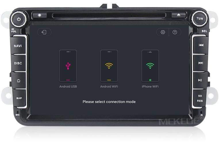 Штатная магнитола Carmedia MKD-8019-P6-8 Skoda Yeti (2009-2015)