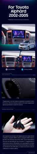 Штатная магнитола Teyes CC3 6/128 Toyota Alphard 1 H10 (2002-2005) F1