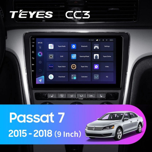 Штатная магнитола Teyes CC3 4/64 Volkswagen Passat 7 B7 (2015-2018) F1