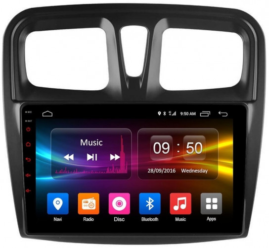 Штатная магнитола Carmedia OL-9945-D Renault Logan / Sandero 2014-2019