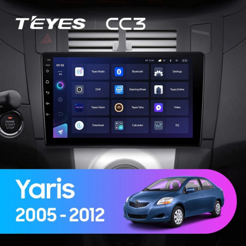 Штатная магнитола Teyes CC3 6/128 Toyota Yaris XP90 (2005-2012) F1