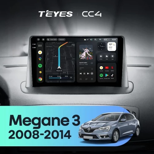 Штатная магнитола Teyes CC4 6/64 Renault Megane 3 (2008-2014)