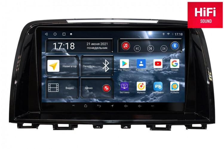 Штатная магнитола Redpower 75012 Mazda 6 3-поколение (08.2012-01.2015)