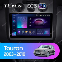 Штатная магнитола Teyes CC3 2K 360 6/128 Volkswagen Touran 1 (2003-2010) F1