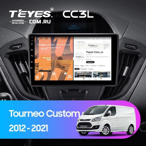 Штатная магнитола Teyes CC3L 4/32 Ford Transit (2012-2021) F1