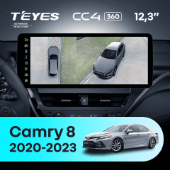 Штатная магнитола Teyes CC4 12.3" 360 6/64 Toyota Camry 8 XV70 (2020-2023)