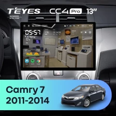 Штатная магнитола Teyes CC4 Pro 12/256 Toyota Camry 7 XV 50 55 (2011-2014) F4 (13")