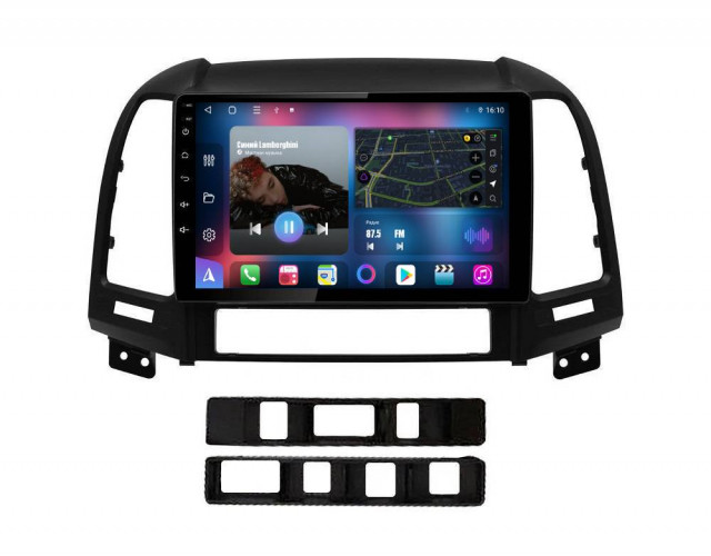 Штатная магнитола FarCar TM008M Hyundai Santa Fe 2005-2012  черная