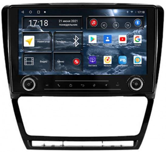 Штатная магнитола Redpower K71005B Skoda Octavia A5 (02.2004-04.2013) (Чёрная) (Климат)