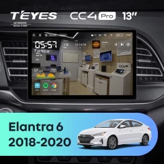 Штатная магнитола Teyes CC4 Pro 8/128 Hyundai Elantra 6 (2018-2020) Тип-B (13")