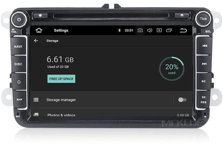 Штатная магнитола Carmedia MKD-8019-P6-8 Volkswagen Jetta (2005-2015)