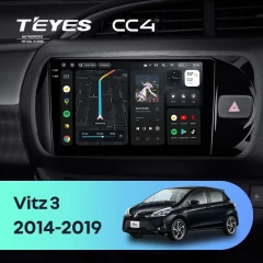 Штатная магнитола Teyes CC4 6/64 Toyota Vitz III XP130 (2014-2019) Правый руль