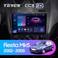 Штатная магнитола Teyes CC3 2K 6/128 Ford Fiesta Mk5 (2002-2008)