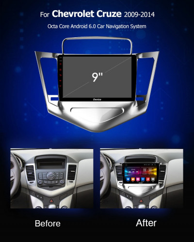 Штатная магнитола Carmedia OL-9222-Q Chevrolet Cruze 2009-2012