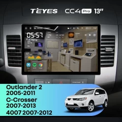 Штатная магнитола Teyes CC4 Pro 12/256 Peugeot 4007 (2007-2012) Тип-A (13")