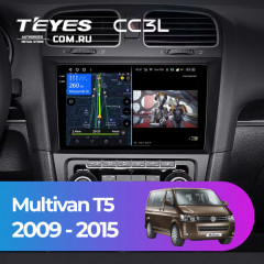 Штатная магнитола Teyes CC3L 4/64 Volkswagen Multivan T5 (2009-2015)