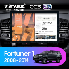 Штатная магнитола Teyes CC3 2K 6/128 Toyota Fortuner (2005-2007) F2 (13")