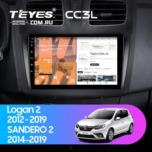 Штатная магнитола Teyes CC3L 4/64 Renault Logan 2 (2012-2022) F1